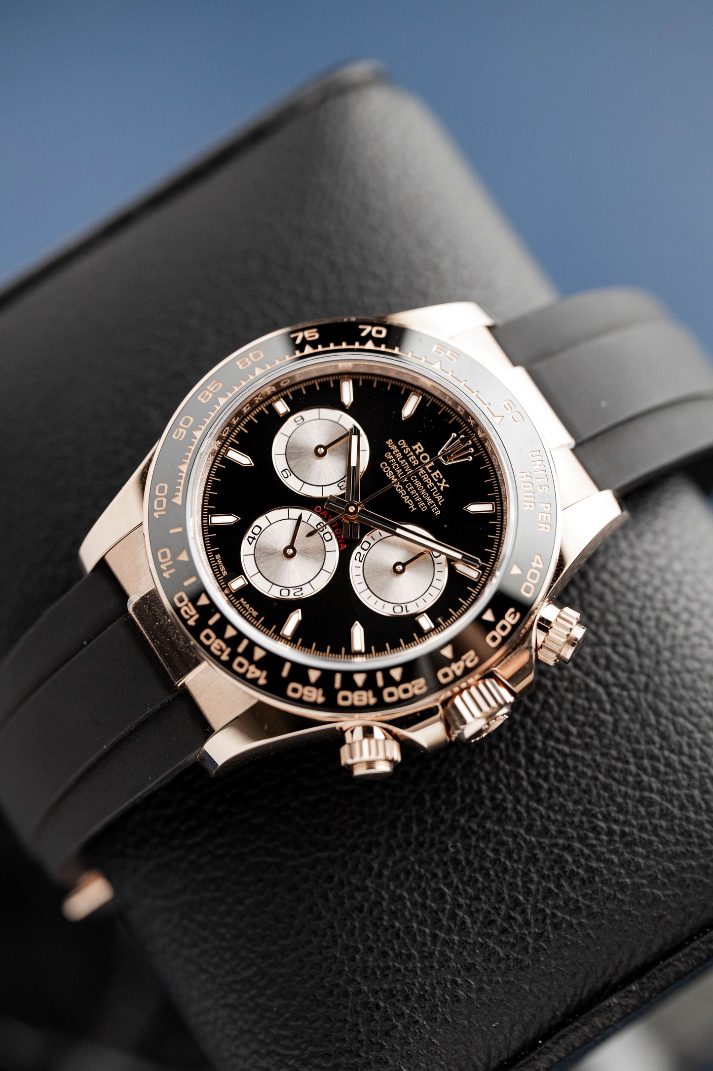 ROLEX DAYTONA BLACK DIAL REF: 126515LN
