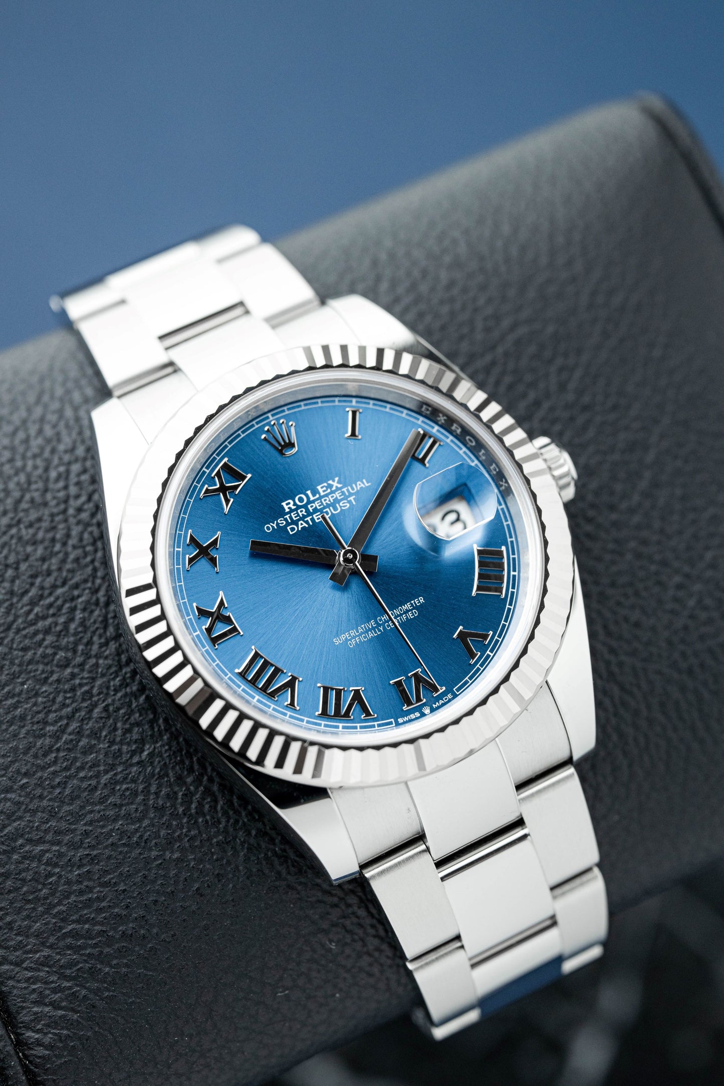 ROLEX DATEJUST 41 AZZURO BLUE DIAL REF: 126334 (2024)