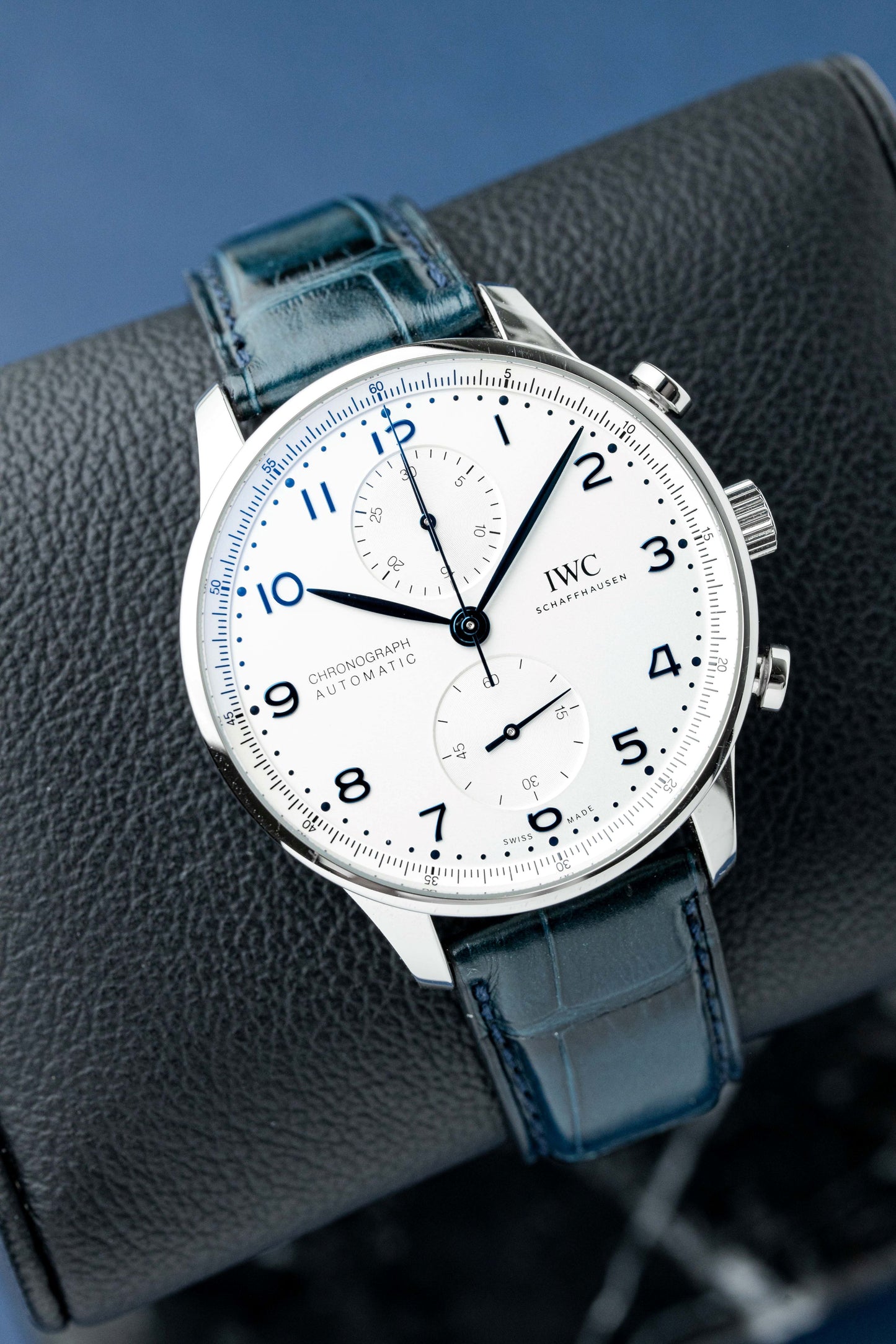 IWC PORTUGIESER CHRONOGRAPH WHITE DIAL REF: IW371605 (2022)
