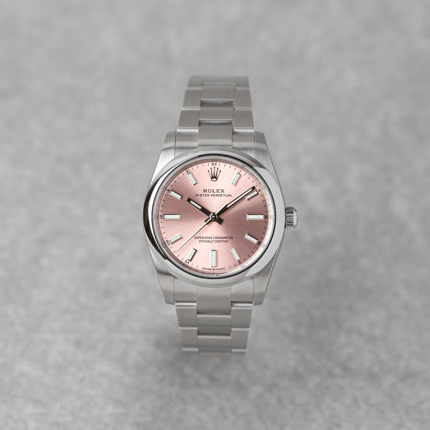 ROLEX OYSTER PERPETUAL 34 'PINK DIAL' REF: 124200 (2024)