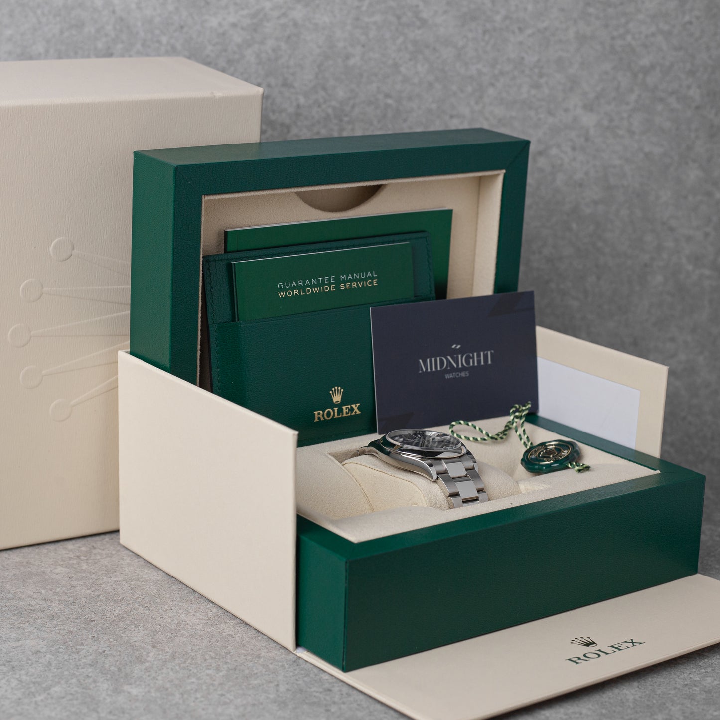 ROLEX DATEJUST 36 GREEN REF: 126200