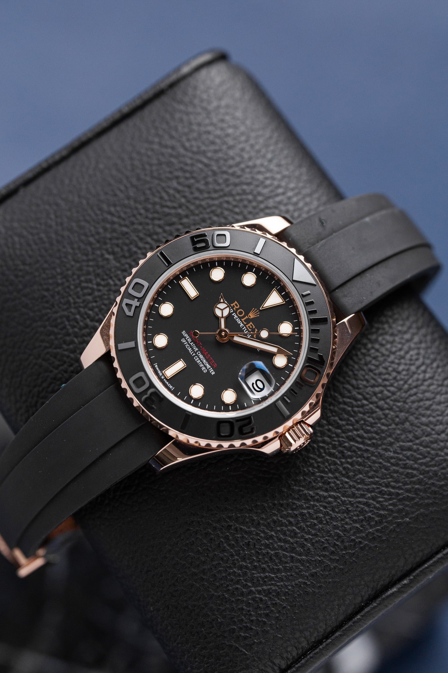 ROLEX YACHT-MASTER 37 EVEROSE GOLD REF: 268655