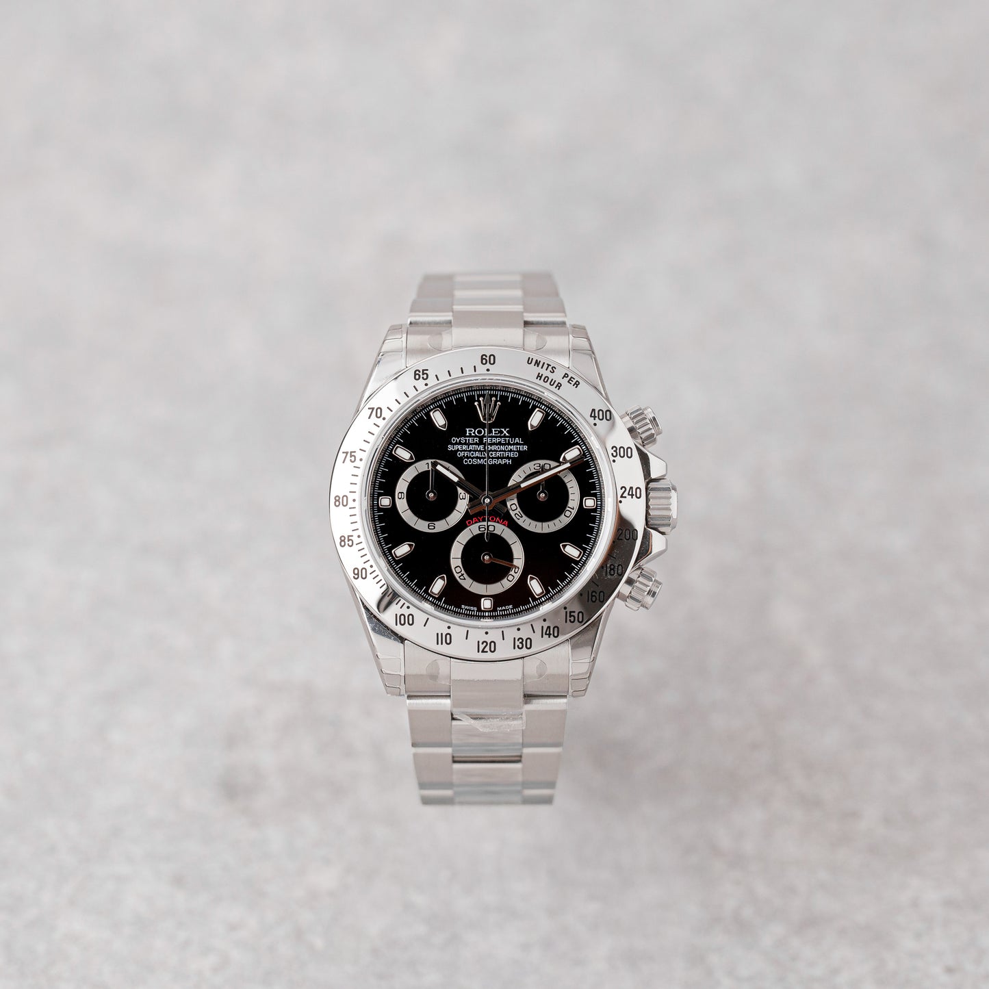 ROLEX DAYTONA "BLACK DIAL" NOS/STICKERS REF: 116520 (2009)