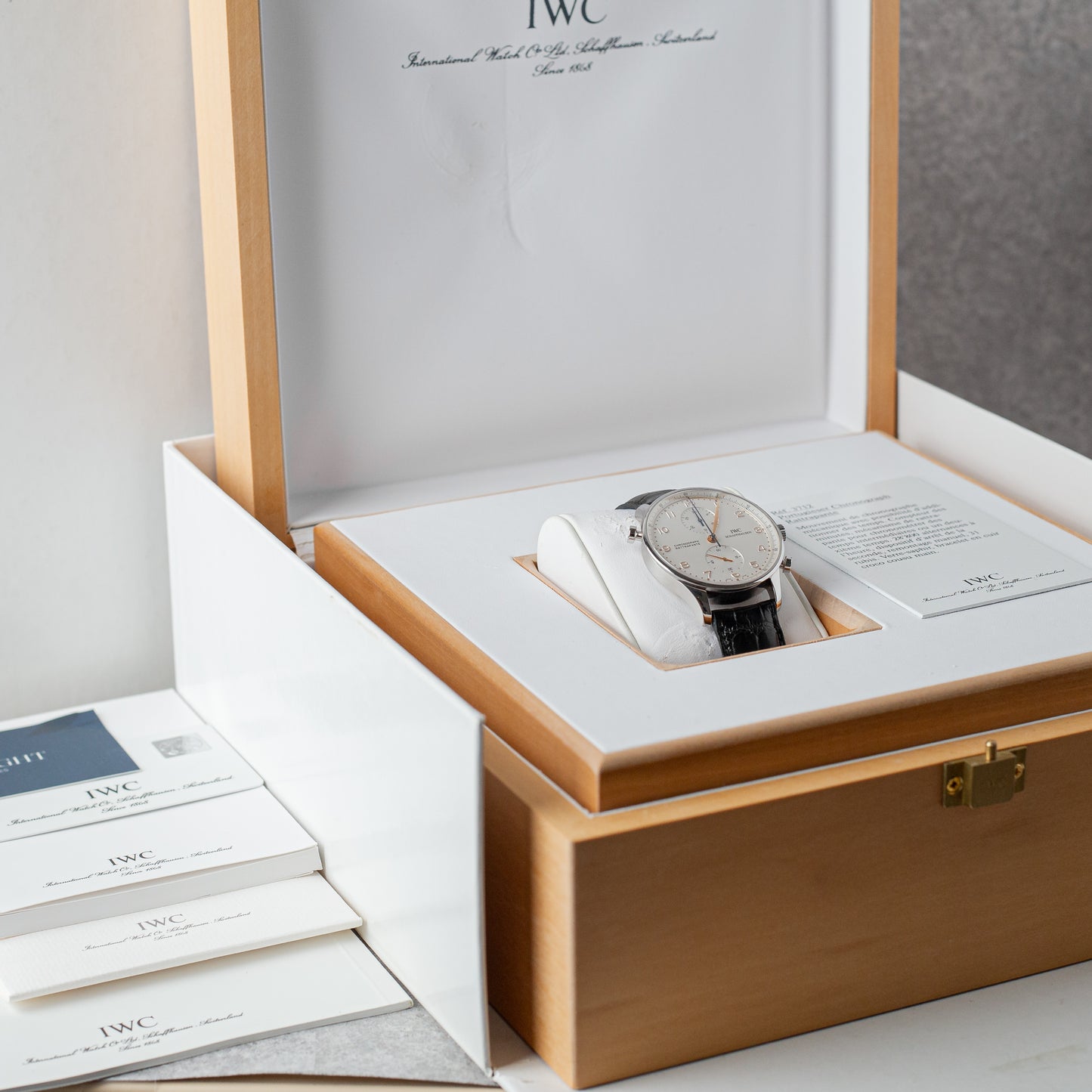 IWC PORTUGIESER CHRONOGRAPH RATTRAPANTE REF: IW3712 (NOS)