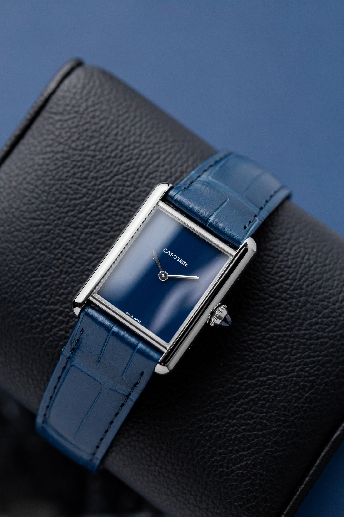 CARTIER TANK MUST BLUE REF: WSTA0055