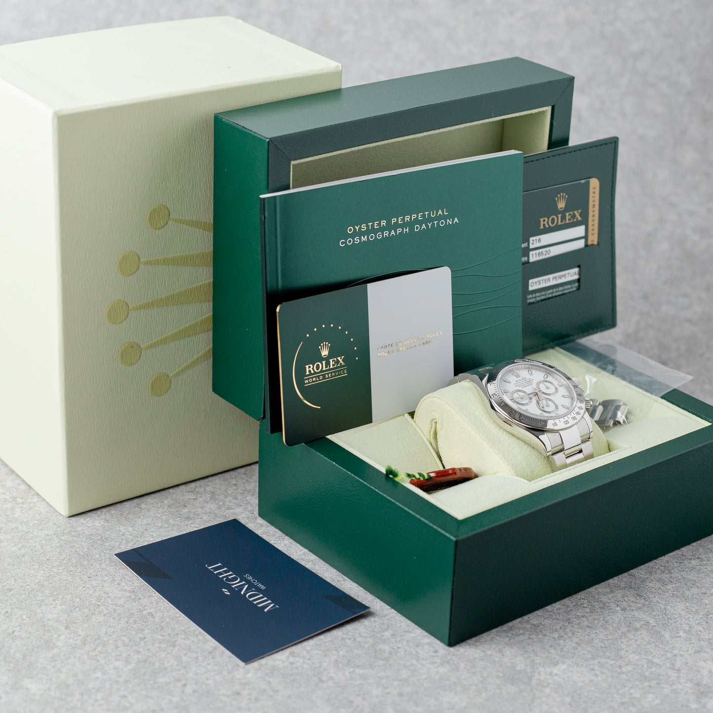 ROLEX DAYTONA 'WHITE APH DIAL" REF: 116520
