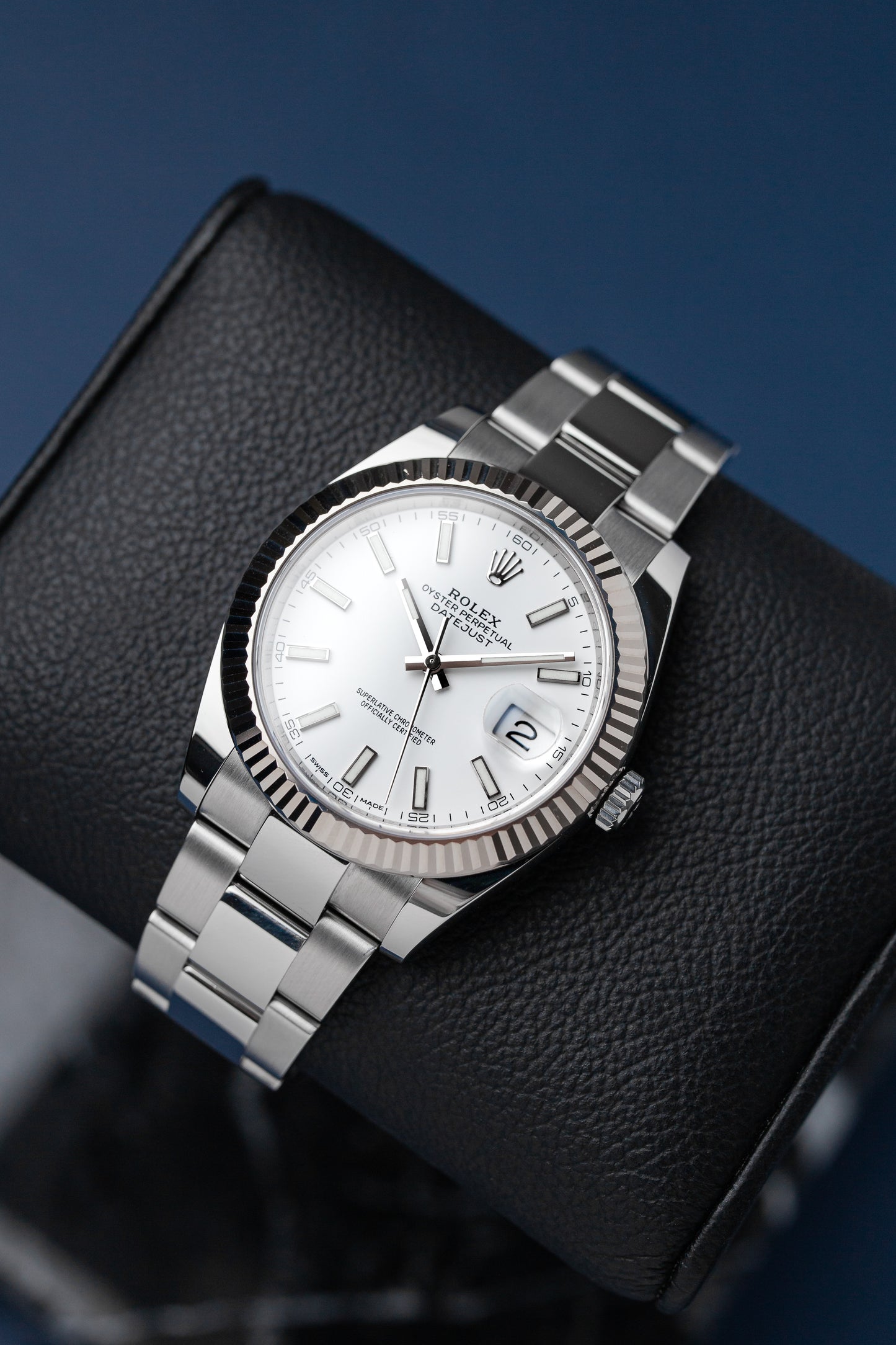 ROLEX DATEJUST 41 WHITE DIAL REF: 126334