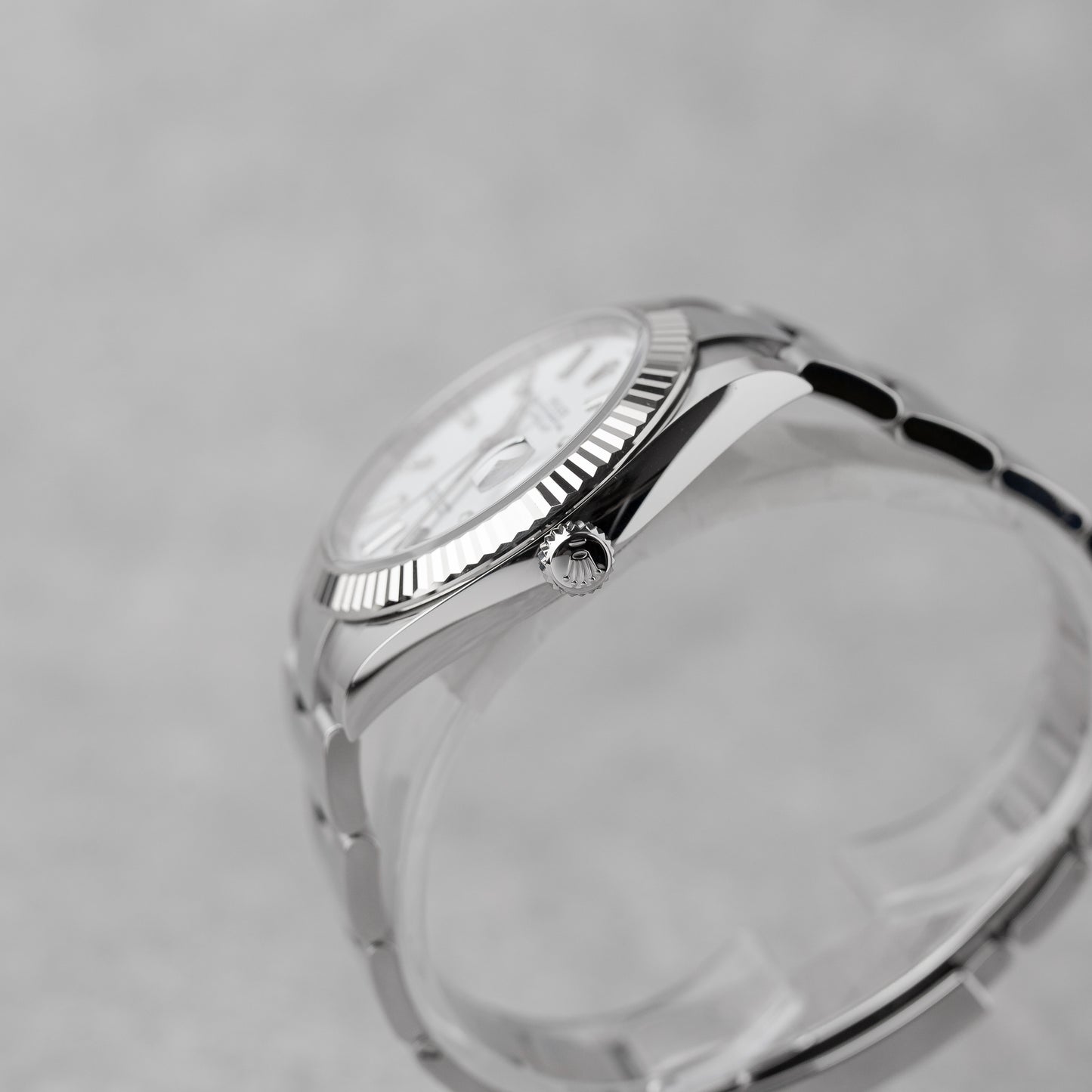 ROLEX DATEJUST 41 WHITE DIAL REF: 126334