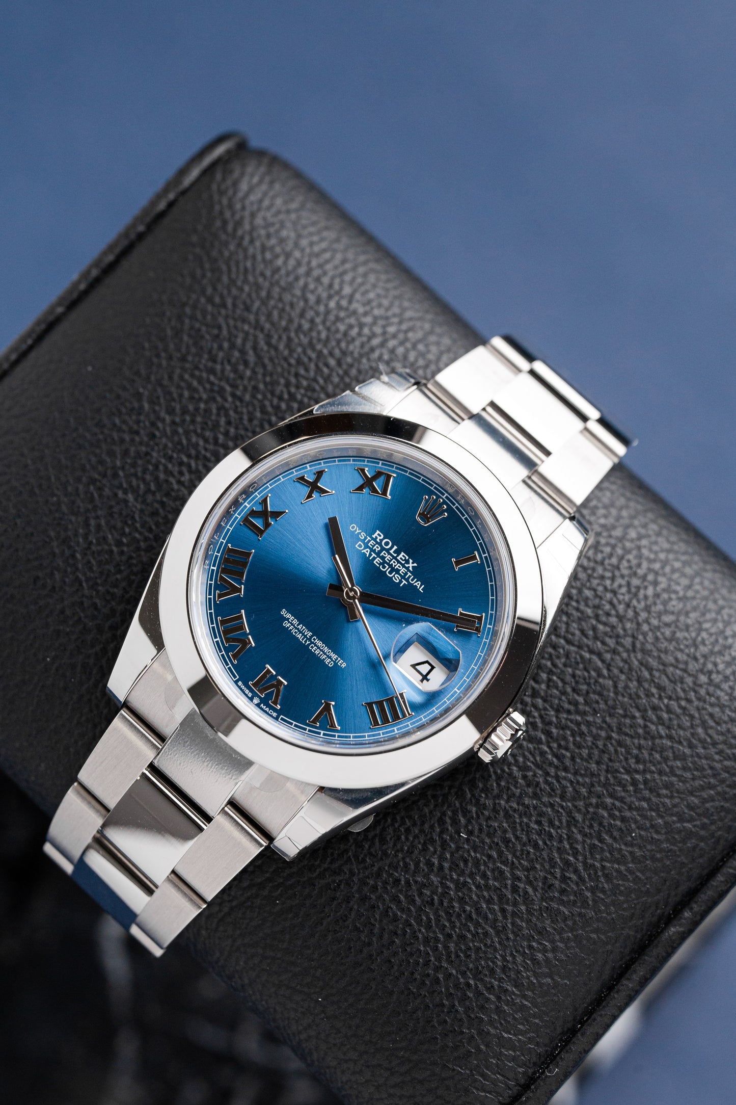 ROLEX DATEJUST 41 AZZURO BLUE OYSTER REF: 126300 (2025)