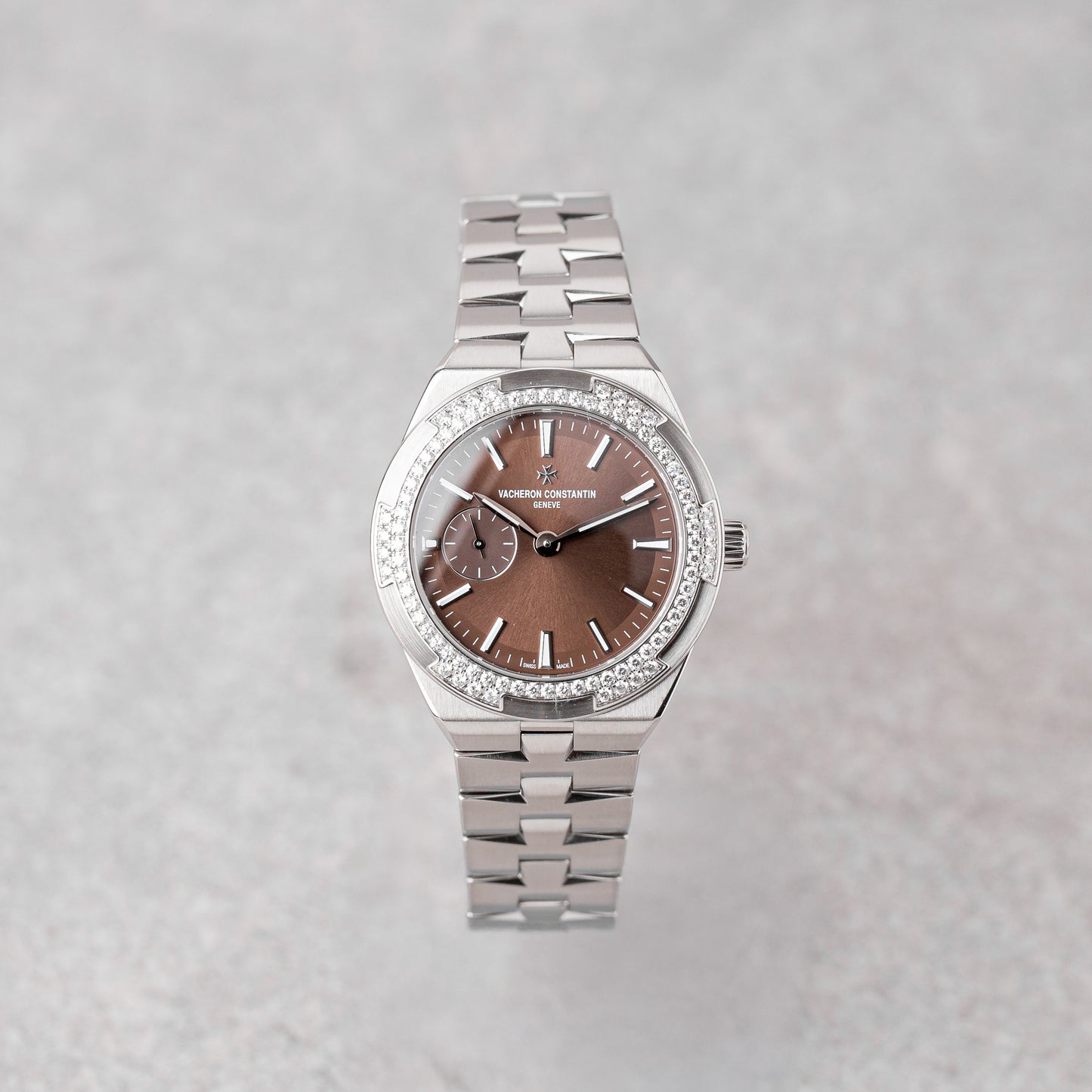 VACHERON CONSTANTIN OVERSEAS BROWN DIAMONDS 37MM REF: 2305V/100A-B171