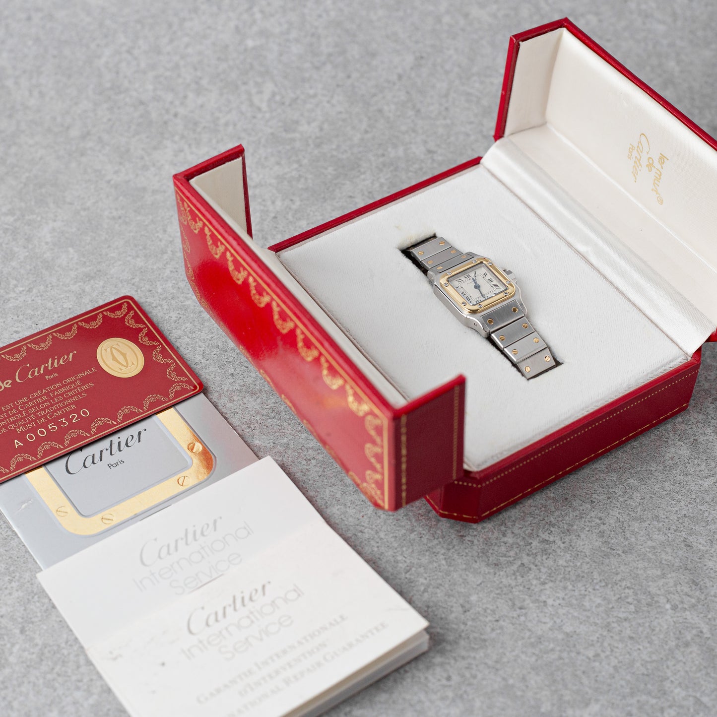 CARTIER SANTOS CARREE LADY SM REF: 0902