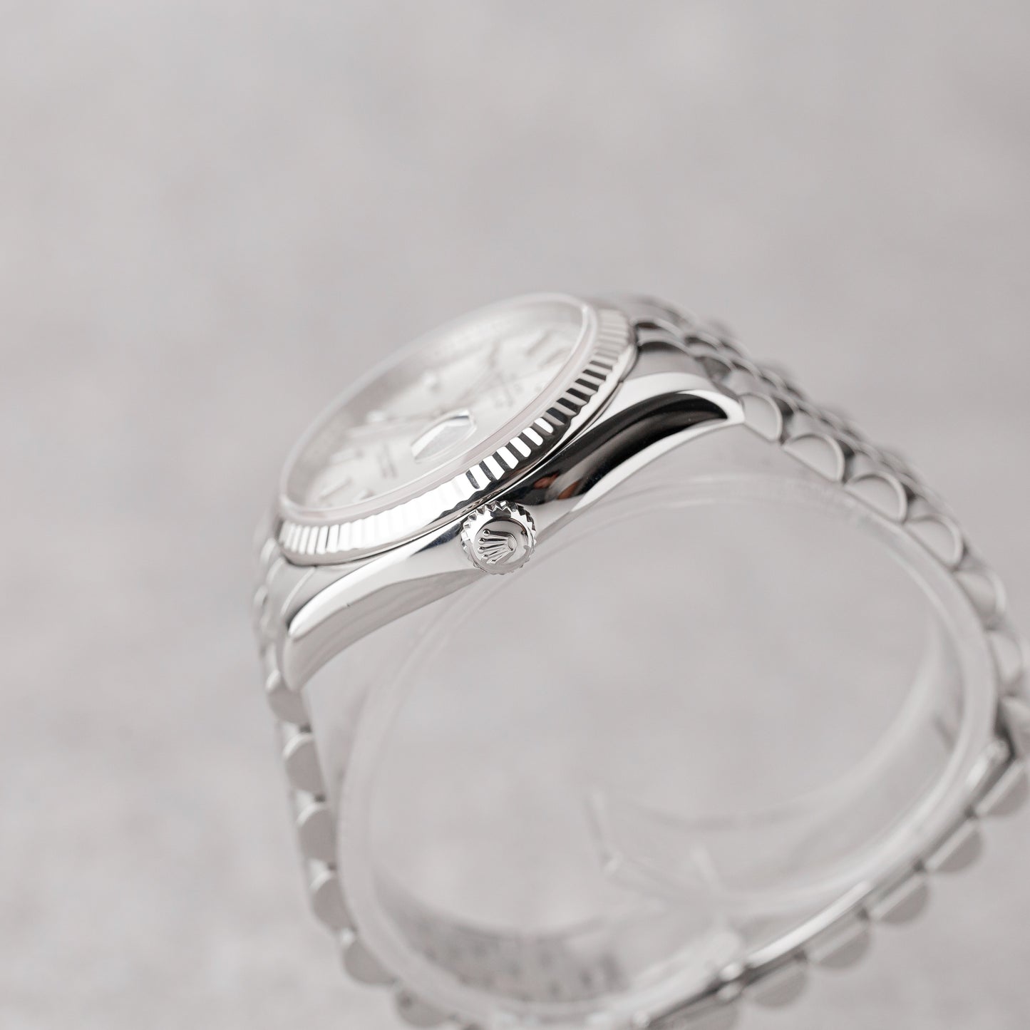 ROLEX DATEJUST 36 SILVER DIAL REF: 116234