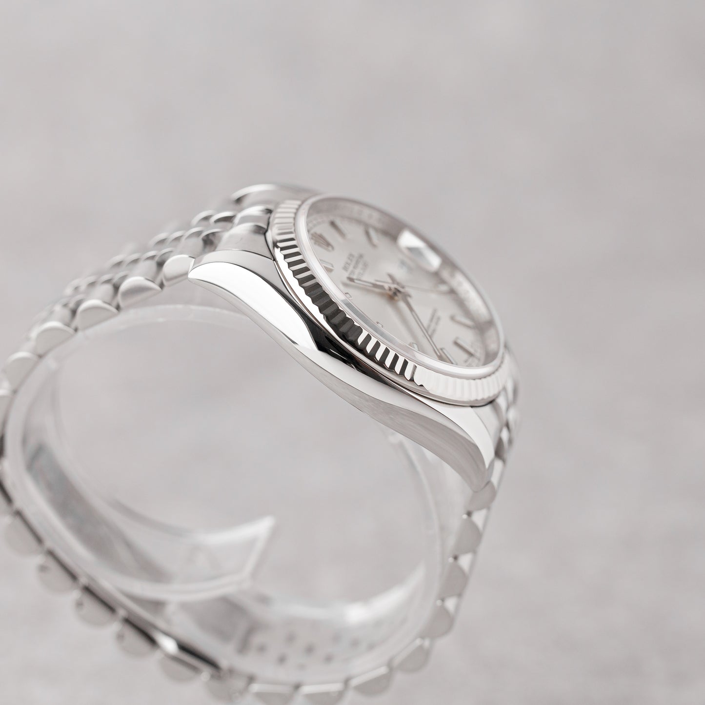 ROLEX DATEJUST 36 SILVER DIAL REF: 116234