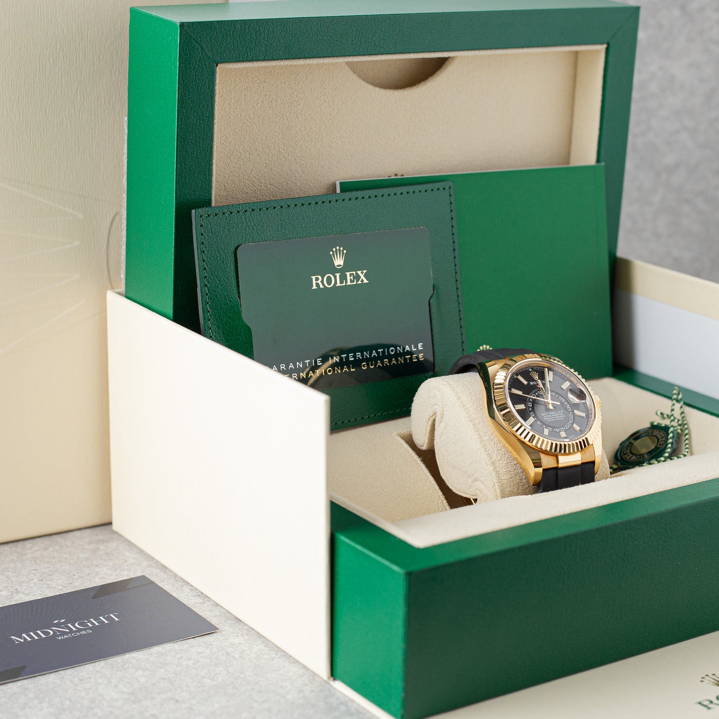 ROLEX SKY-DWELLER BLACK DIAL REF: 326238