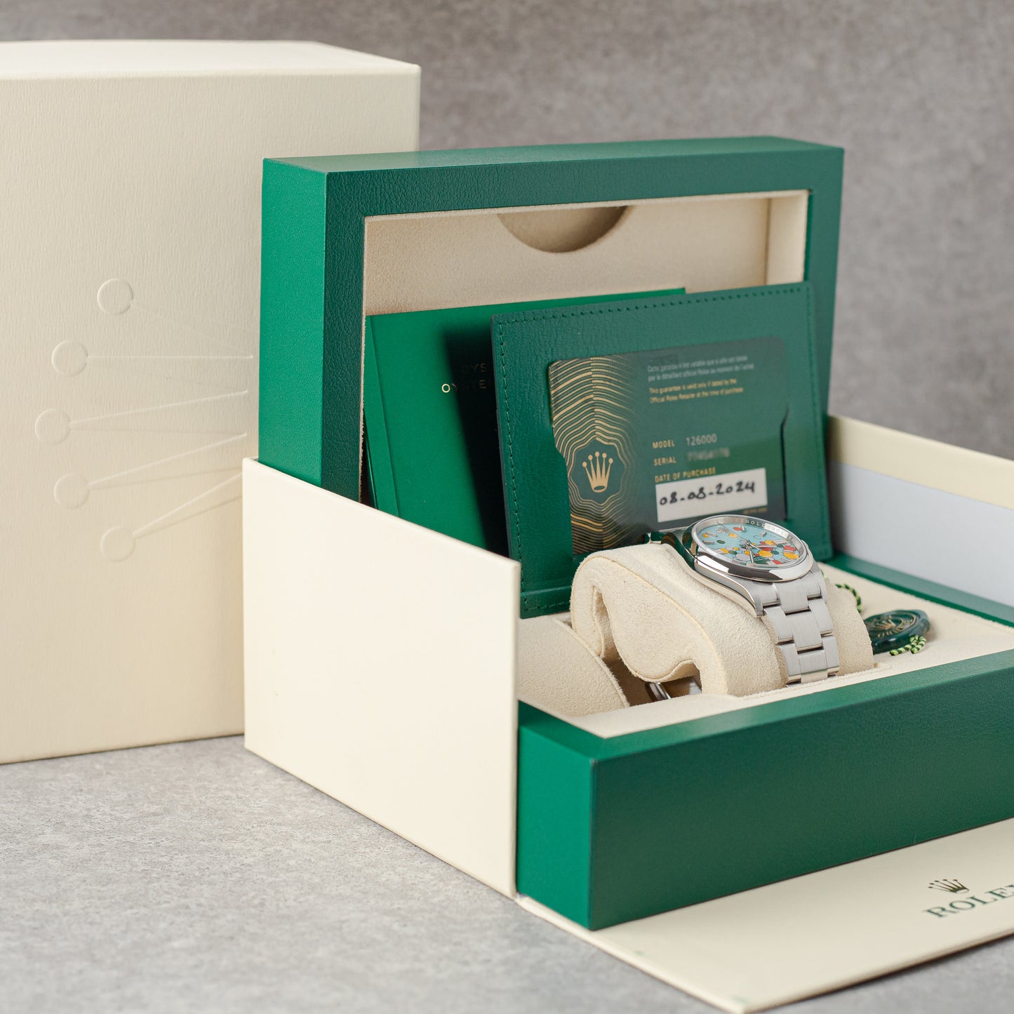 ROLEX OYSTER PERPETUAL 36 'CELEBRATION DIAL' REF: 126000 (2024)