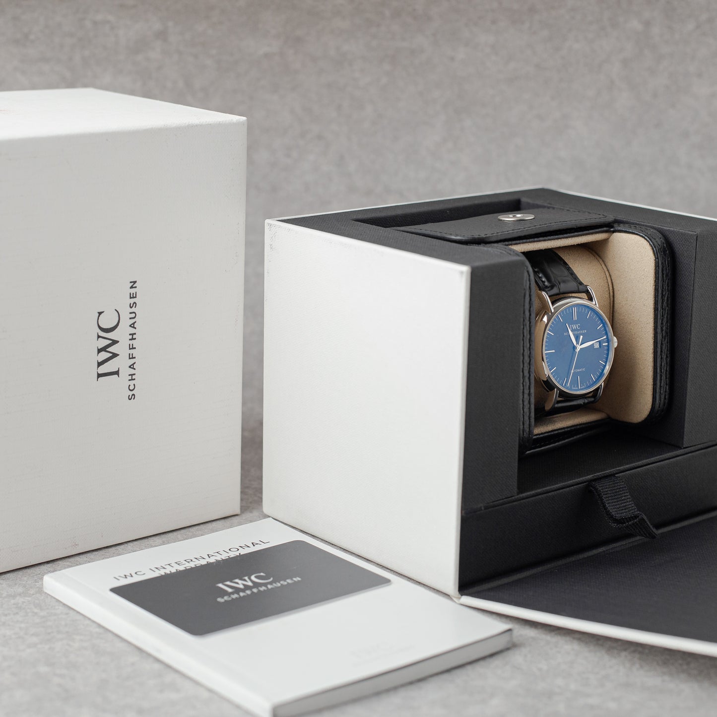 IWC PORTOFINO 39MM BLACK DIAL REF: IW356308