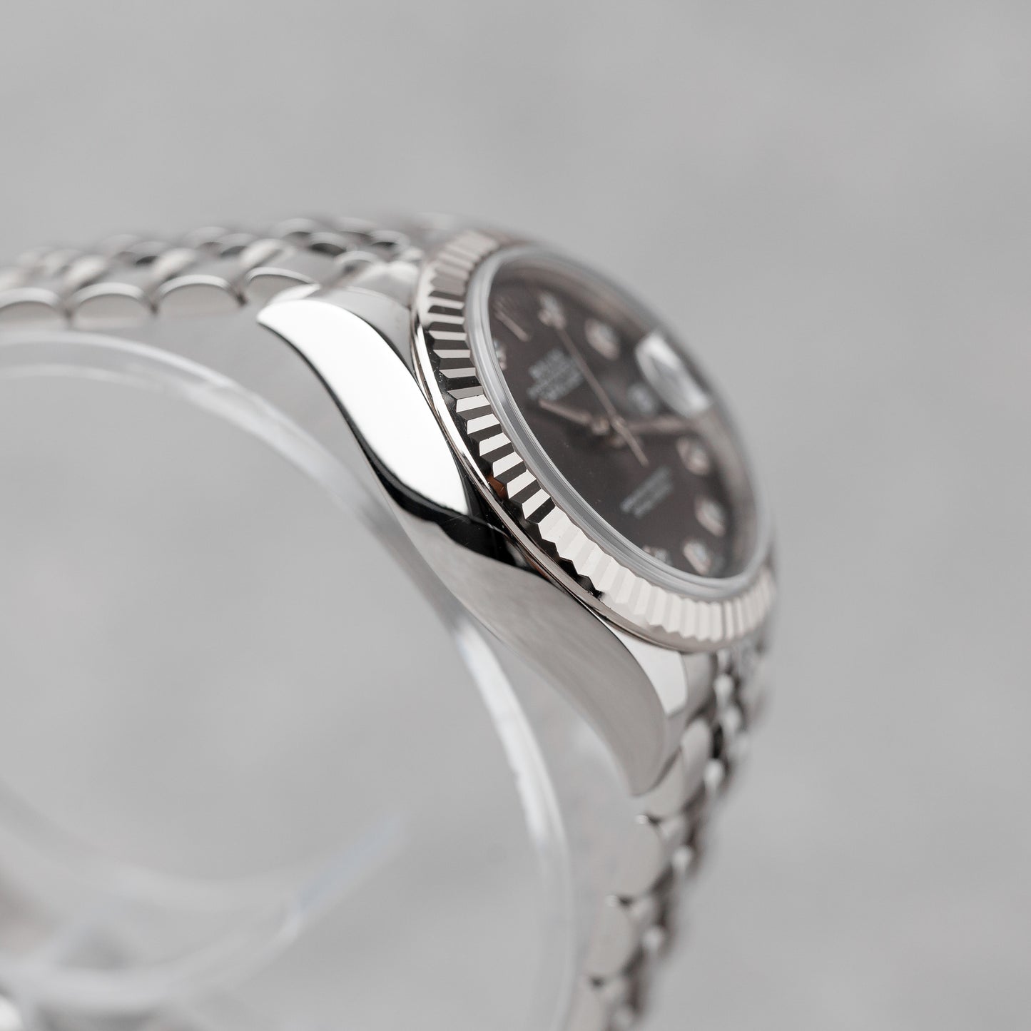 ROLEX LADY-DATEJUST 28 CINZA ESCURO REF: 279174