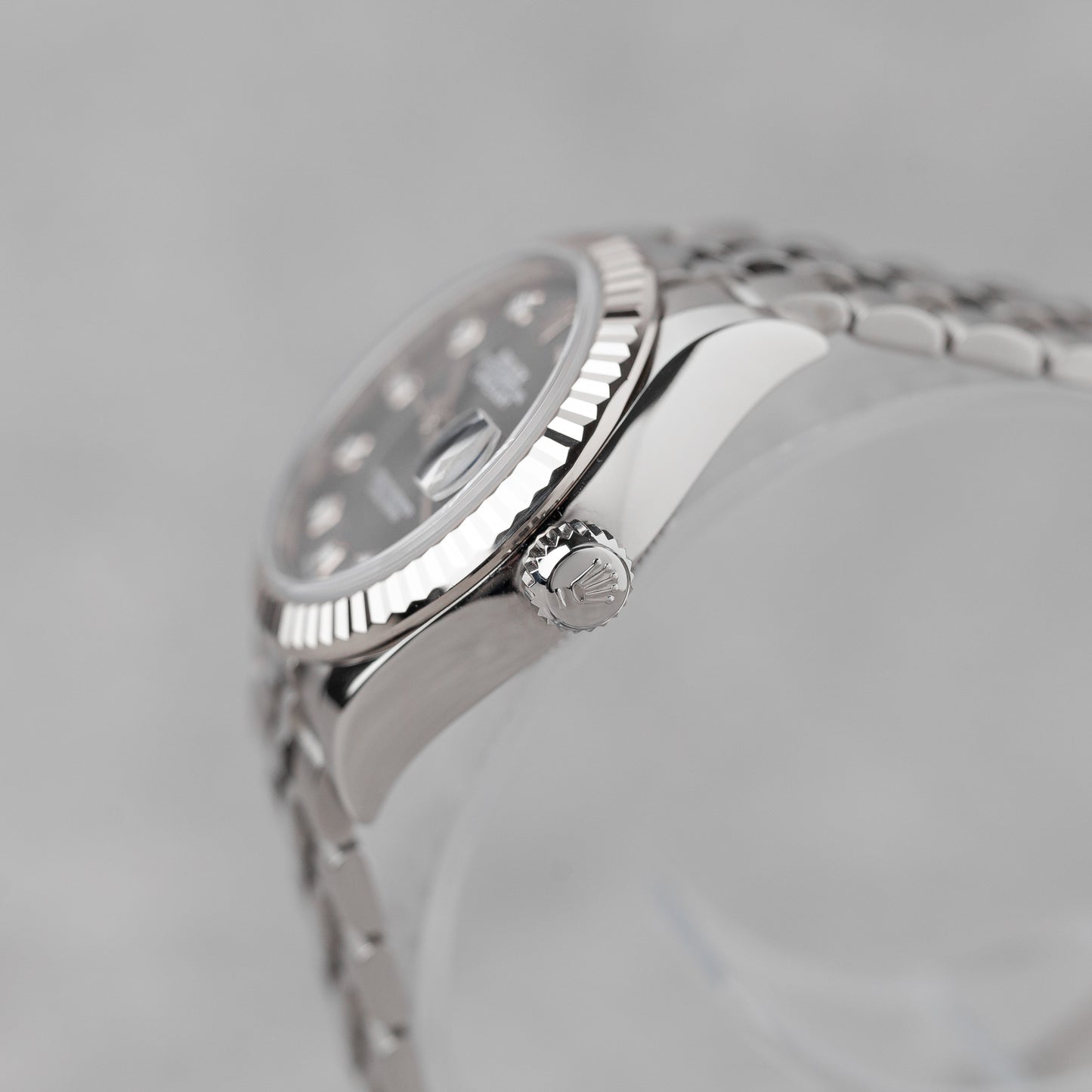 ROLEX LADY-DATEJUST 28 CINZA ESCURO REF: 279174