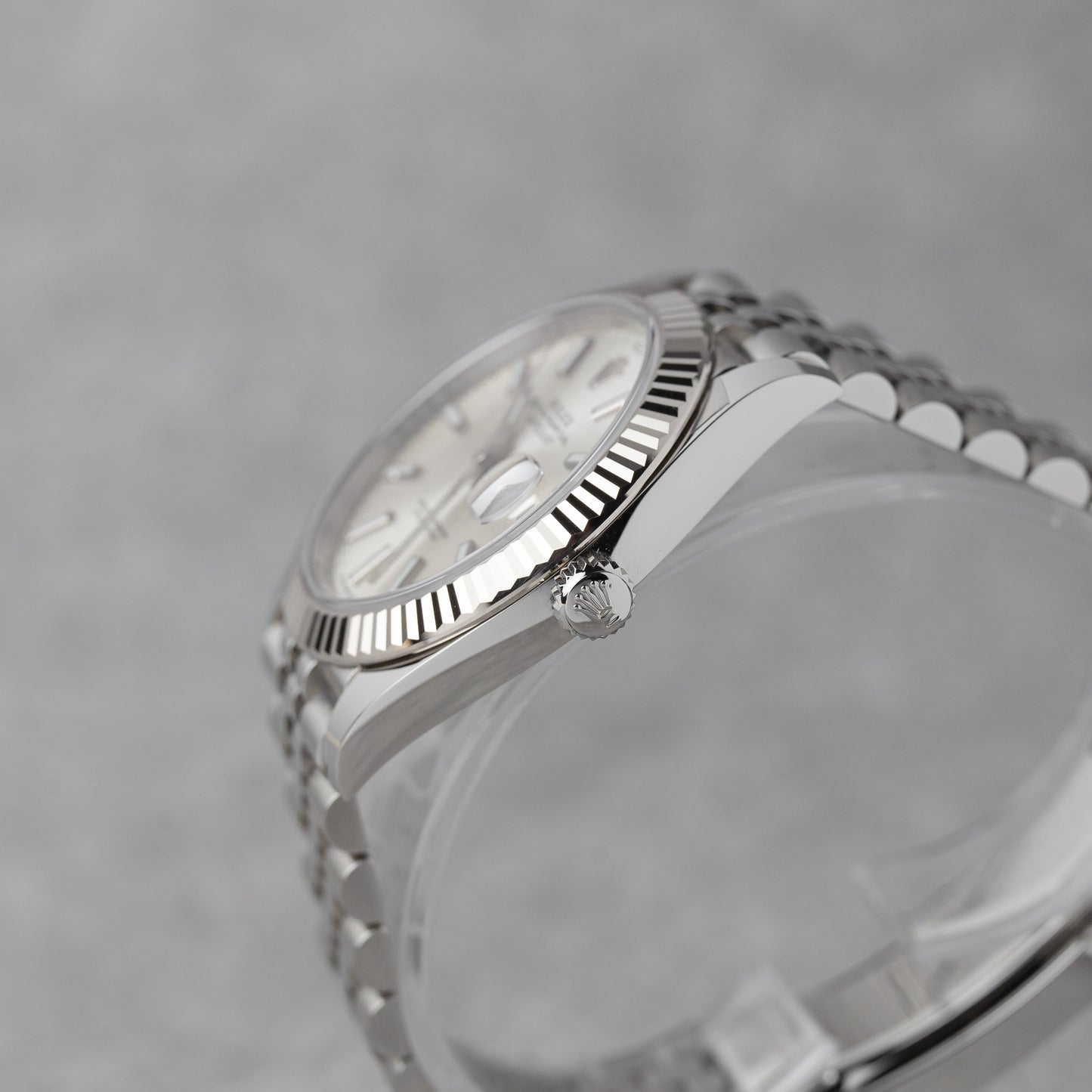 ROLEX DATEJUST 41 SILVER DIAL REF: 126334