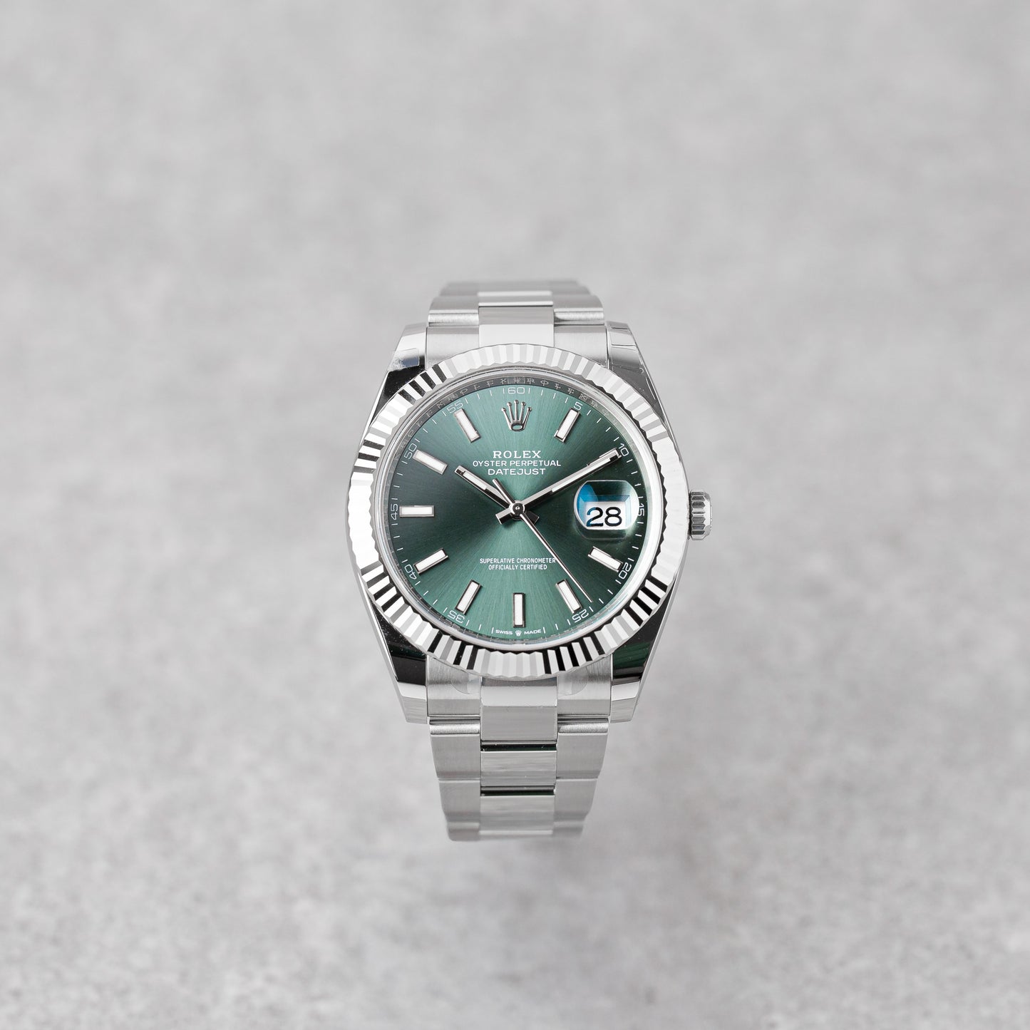ROLEX DATEJUST 41 GREEN DIAL REF: 126334