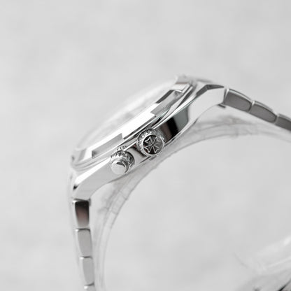 VACHERON CONSTANTIN OVERSEAS DUAL TIME SILVER REF: 7920V/210A-B333