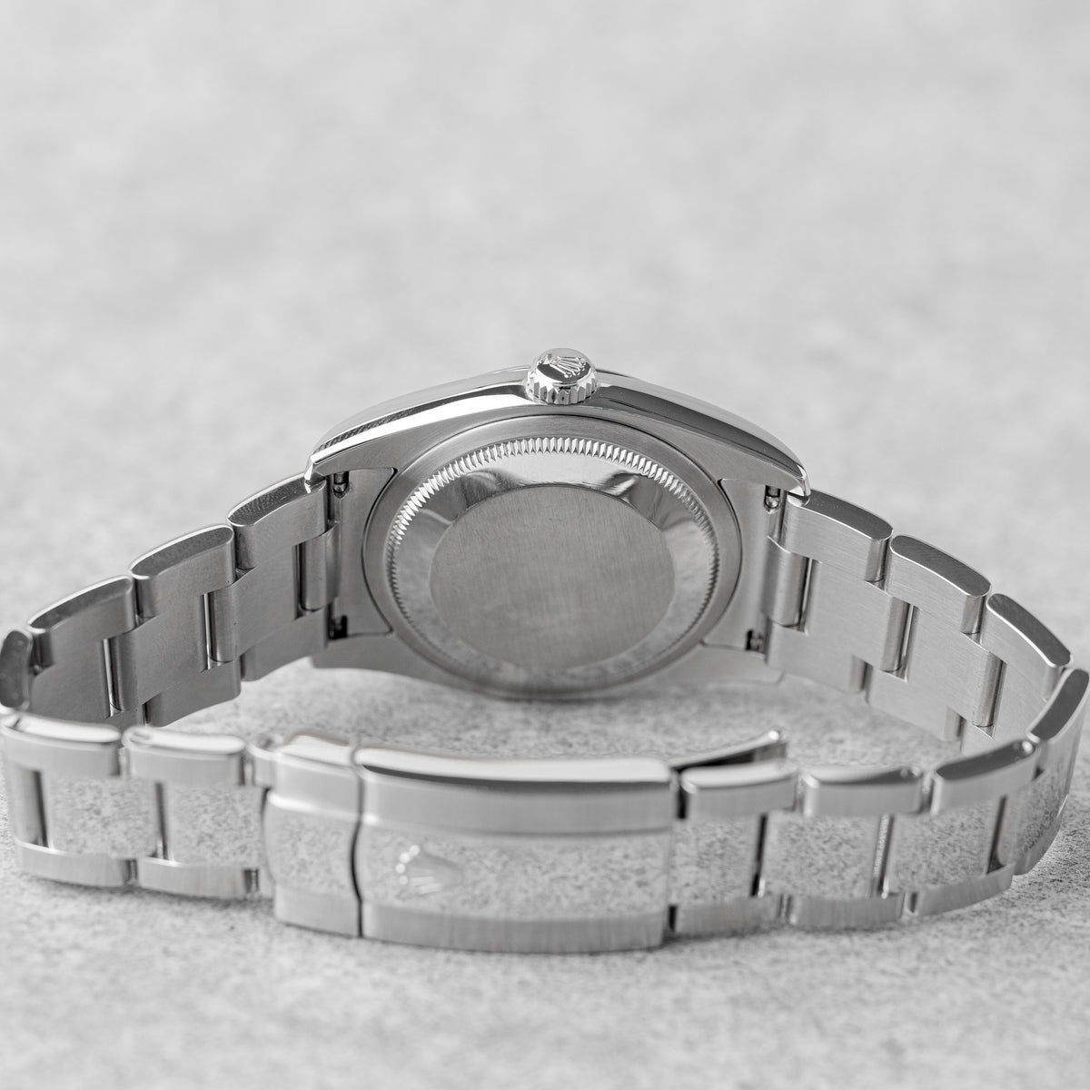 ROLEX DATEJUST 36 BLACK ARABIC DIAL 'ROULETTE DATE' REF: 116200