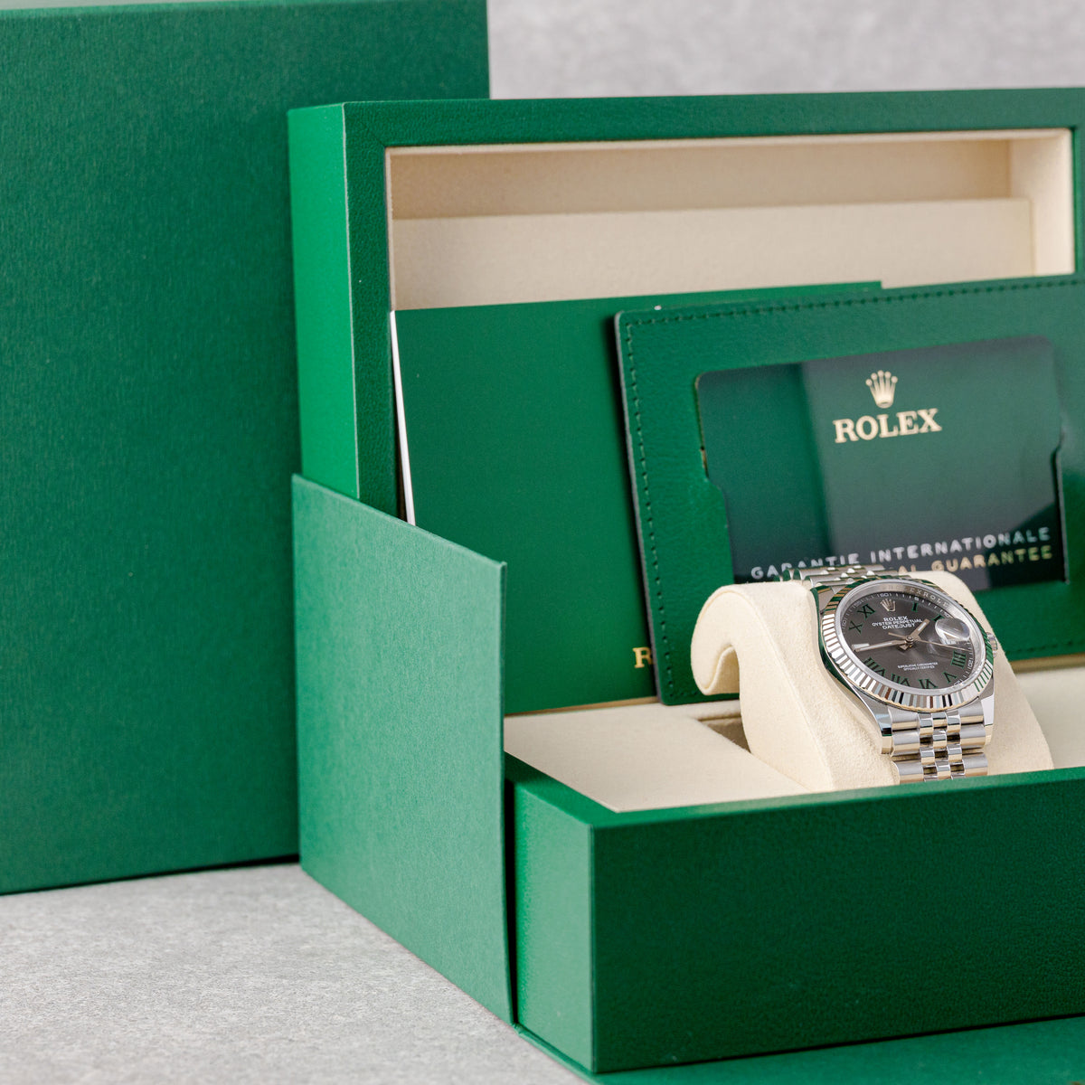 ROLEX DATEJUST 36 WIMBLEDON DIAL REF: 126234