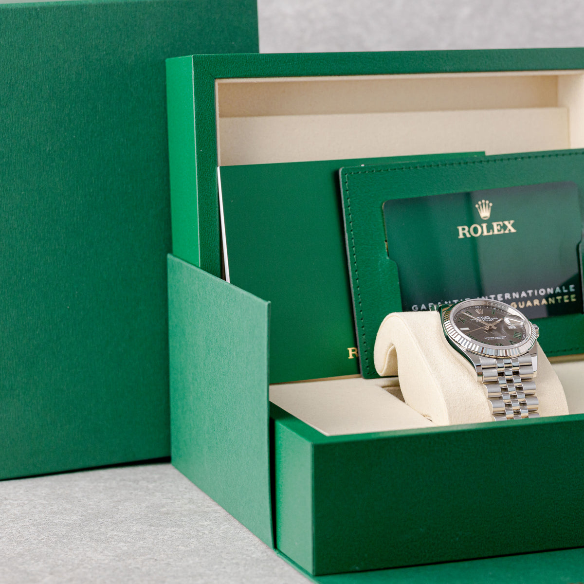 ROLEX DATEJUST 36 WIMBLEDON DIAL REF: 126234