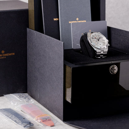 VACHERON CONSTANTIN OVERSEAS DUAL TIME SILVER REF: 7920V/210A-B333