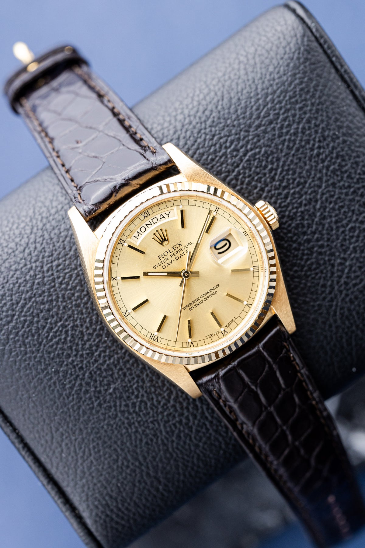 ROLEX DAY-DATE 36 CHAMPAGNE DIAL REF: 18038
