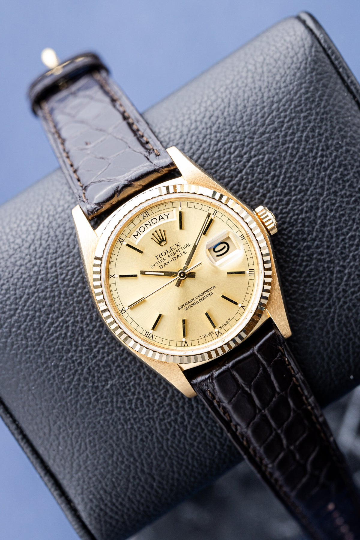 ROLEX DAY-DATE 36 CHAMPAGNE DIAL REF: 18038