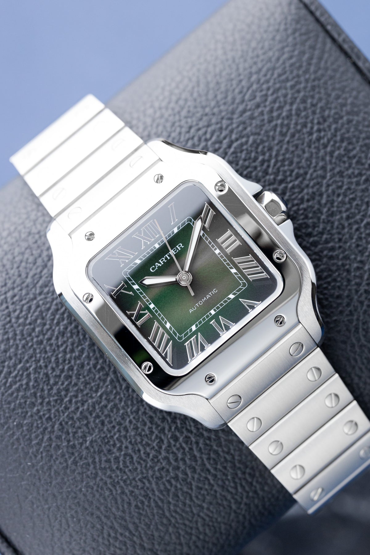 CARTIER SANTOS MEDIUM 'GREEN' REF: WSSA0061