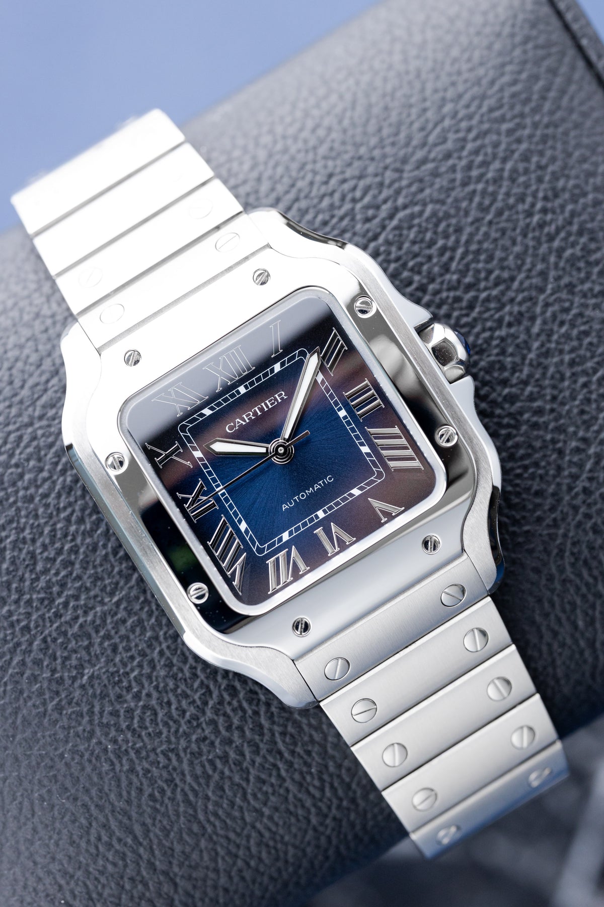 CARTIER SANTOS MEDIUM 'BLUE' REF: WSSA0063
