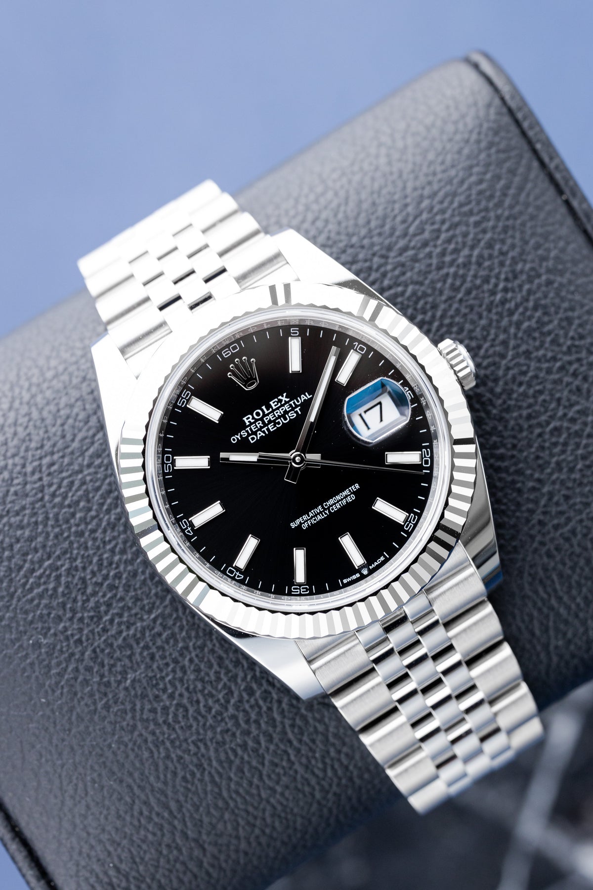 ROLEX DATEJUST 41 BLACK DIAL REF: 126334