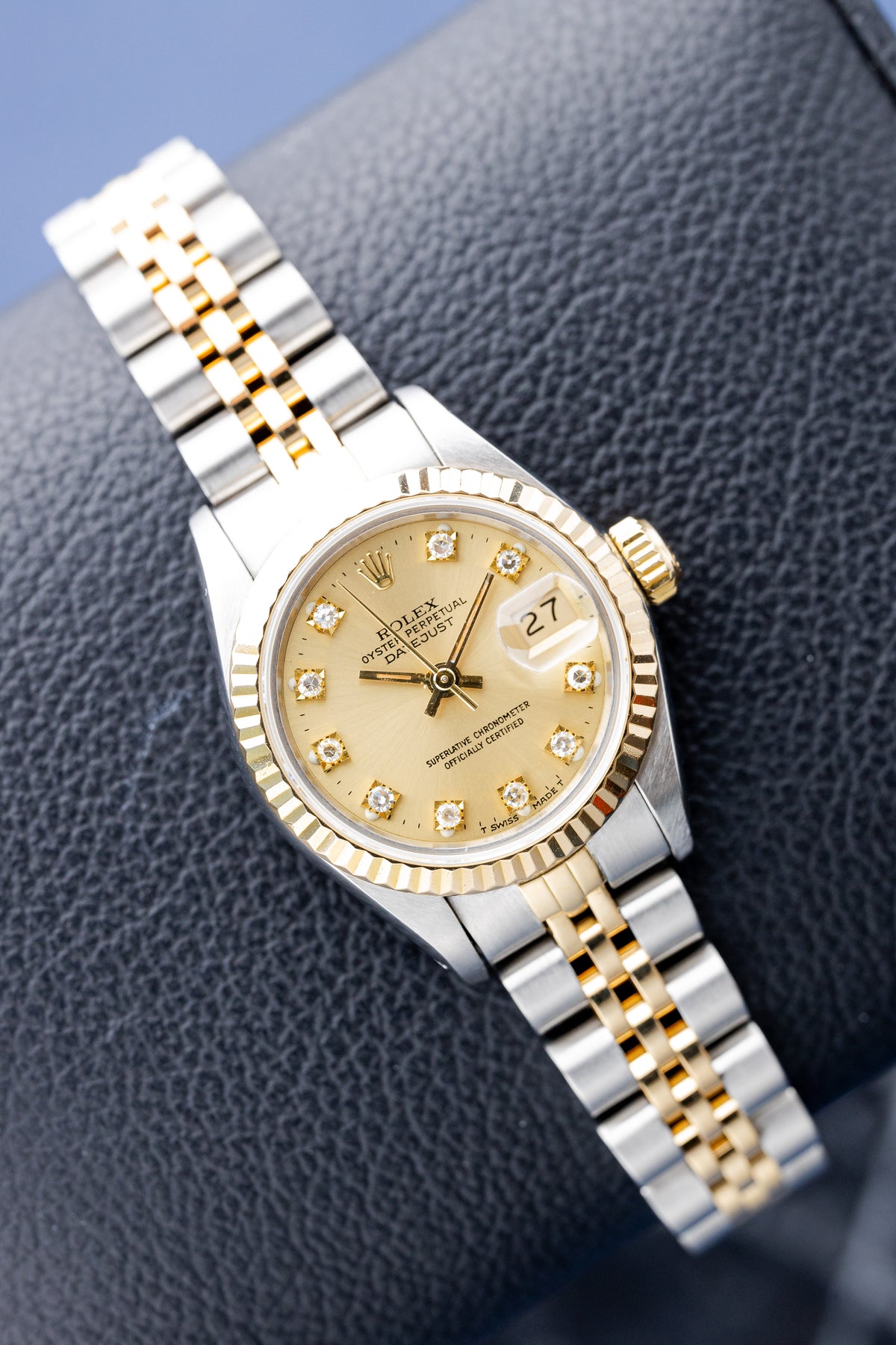 ROLEX LADY-DATEJUST 26 'CHAMPAGNE DIAMOND DIAL' REF: 69173