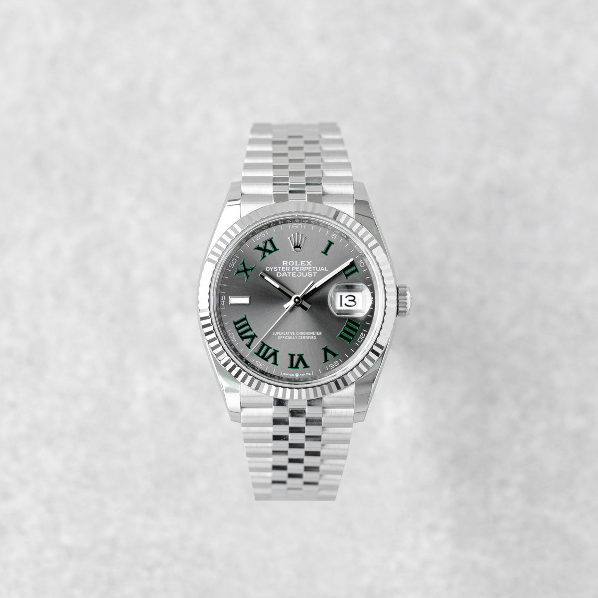 ROLEX DATEJUST 36 WIMBLEDON DIAL REF: 126234