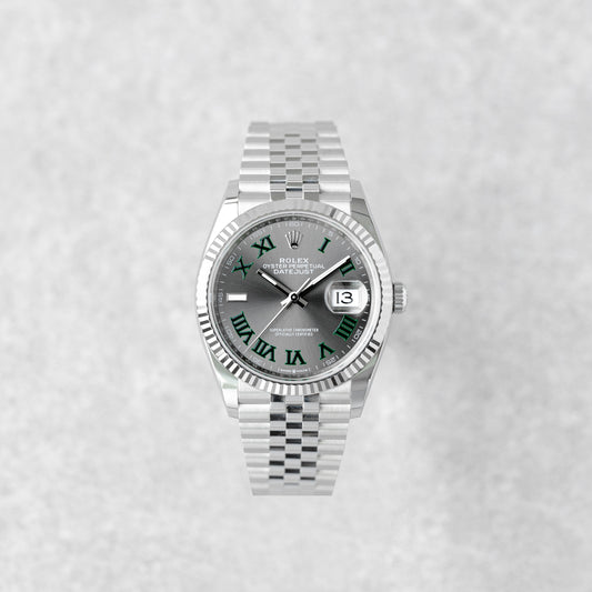 ROLEX DATEJUST 36 WIMBLEDON DIAL REF: 126234