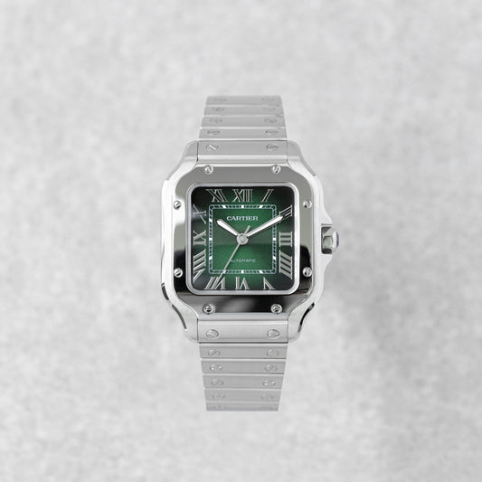 CARTIER SANTOS MEDIUM 'GREEN' REF: WSSA0061