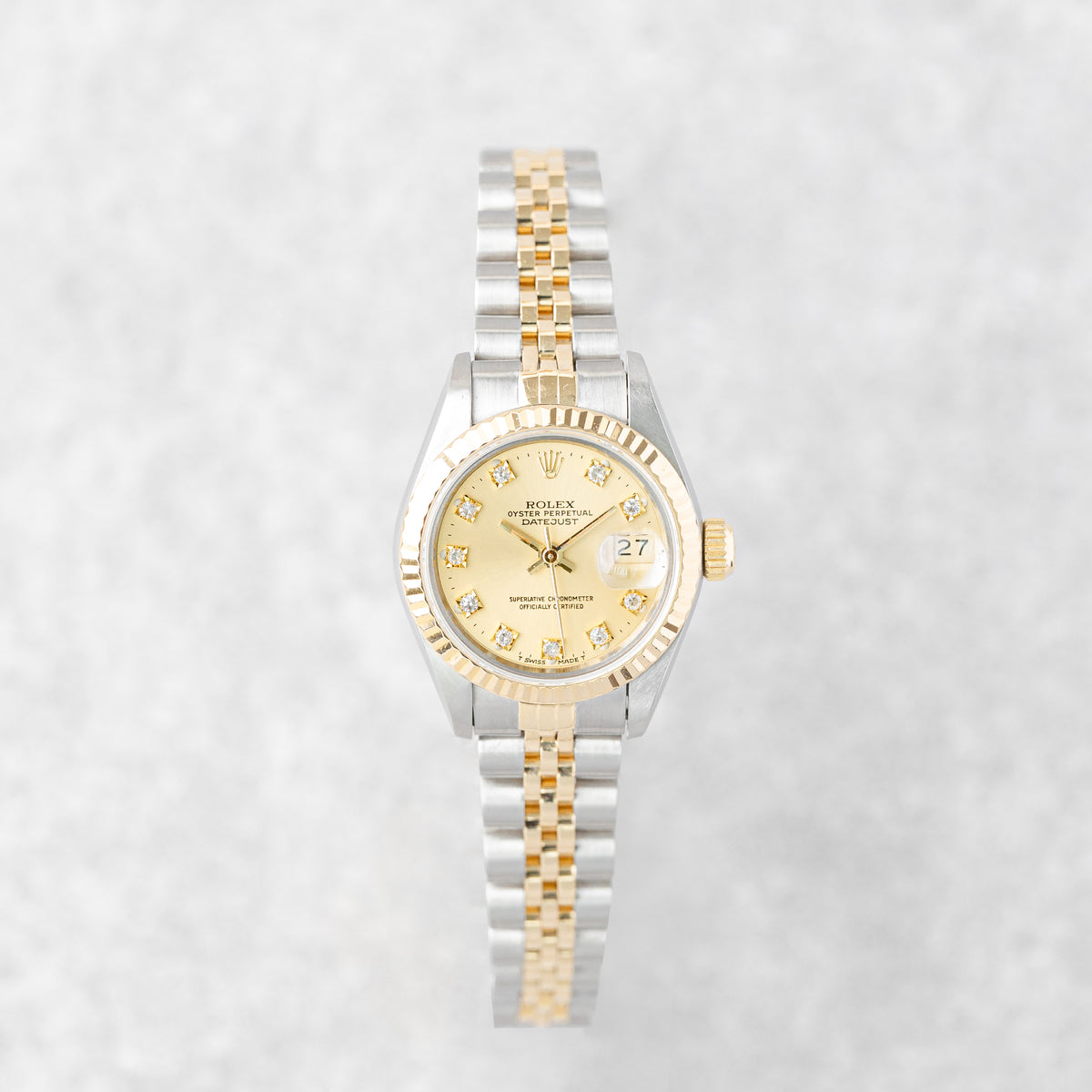 ROLEX LADY-DATEJUST 26 'CHAMPAGNE DIAMOND DIAL' REF: 69173