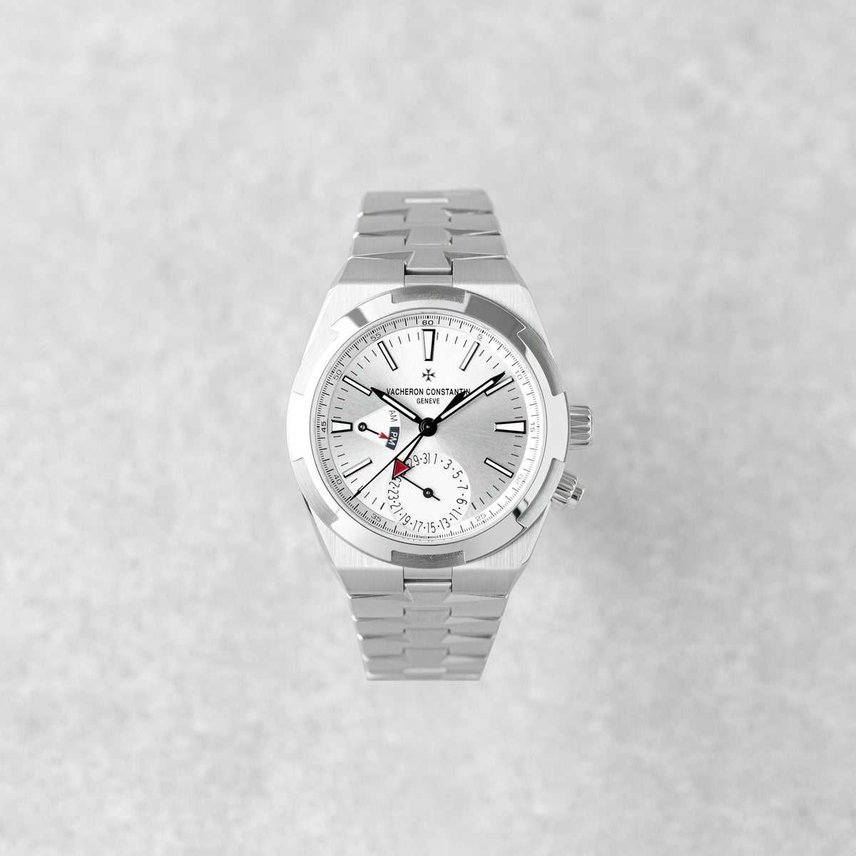 VACHERON CONSTANTIN OVERSEAS DUAL TIME SILVER REF: 7920V/210A-B333