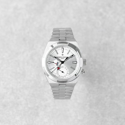 VACHERON CONSTANTIN OVERSEAS DUAL TIME SILVER REF: 7920V/210A-B333