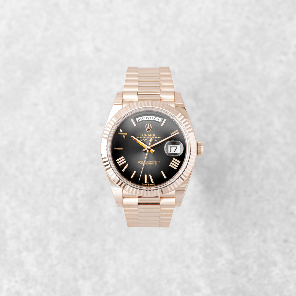 ROLEX DAY-DATE 40 PRESIDENT "SLATE GREY OMBRE" REF: 228235