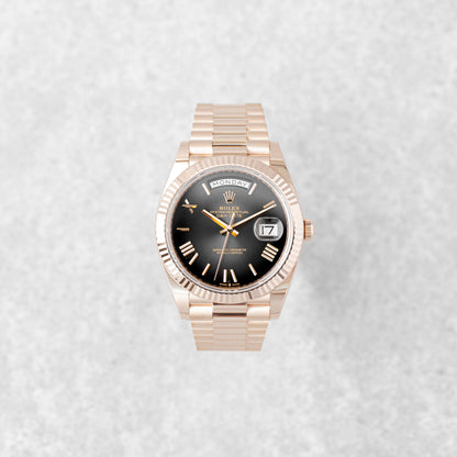 ROLEX DAY-DATE 40 PRESIDENT "SLATE GREY OMBRE" REF: 228235