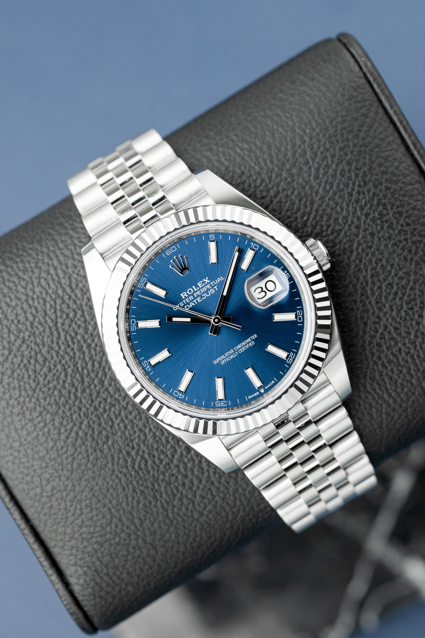 ROLEX DATEJUST 41 BLUE DIAL REF: 126334 (2023)