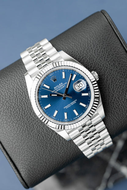 ROLEX DATEJUST 41 BLUE DIAL REF: 126334 (2023)