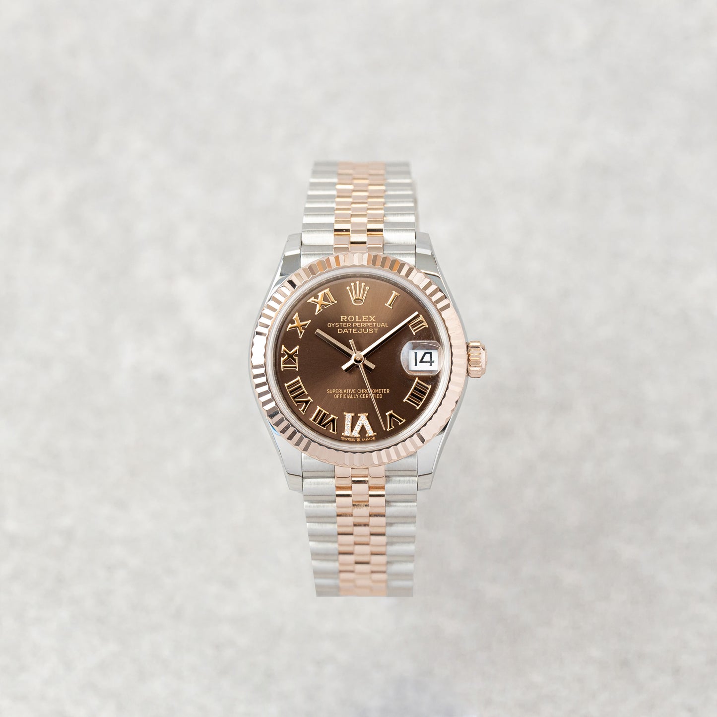 ROLEX DATEJUST 31 CHOCOLATE DIAL REF: 278271