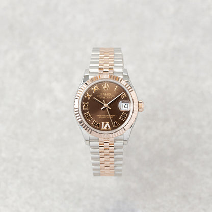 ROLEX DATEJUST 31 CHOCOLATE DIAL REF: 278271