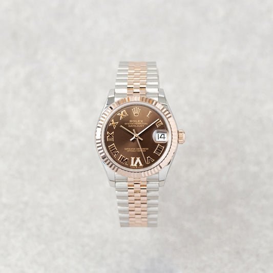 ROLEX DATEJUST 31 CHOCOLATE DIAL REF: 278271