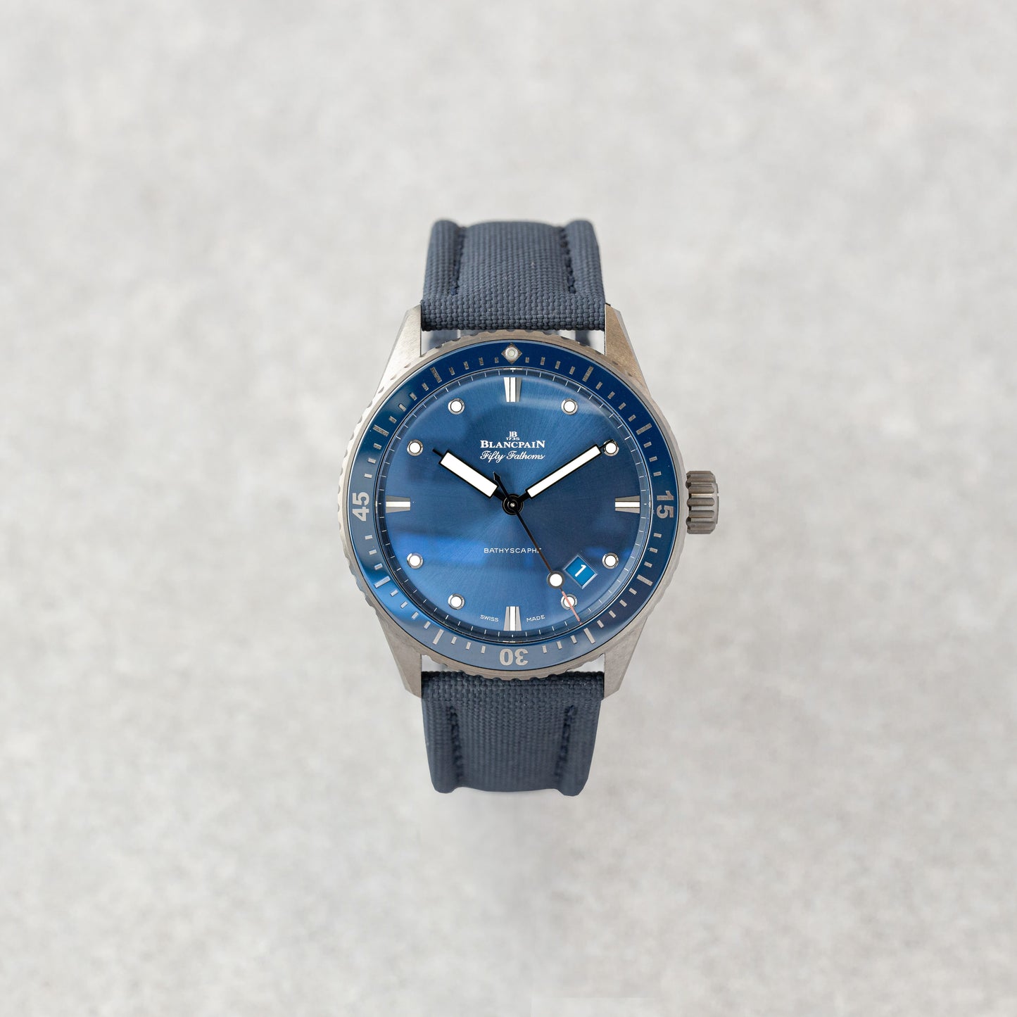 BLANCPAIN FIFTY FATHOMS BATHYSCAPHE BLUE REF: 5000-0240-O52A