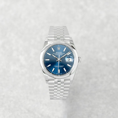 ROLEX DATEJUST 36 BLUE JUBILEE REF: 126200